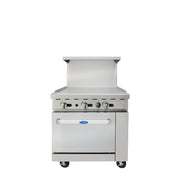 Atosa CookRite AGR-36G 36" Gas Range with 36" Griddle, 102,000 BTU
