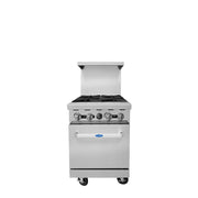 Atosa CookRite AGR-4B 24" Gas Range with 4 Open Burners, 152,000 BTU