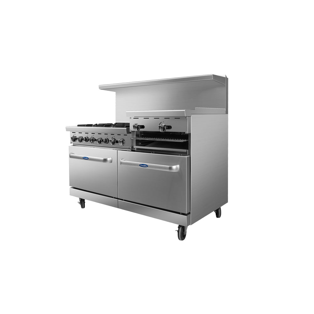 Atosa CookRite AGR-6B-24RGB 60" Range with Raised Griddle / Broiler, 246,000 BTU