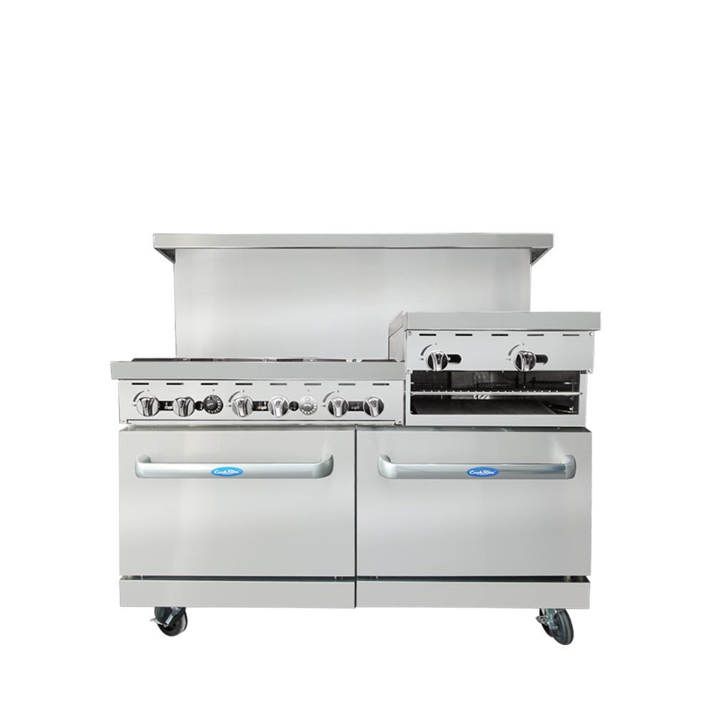 Atosa CookRite AGR-6B-24RGB 60" Range with Raised Griddle / Broiler, 246,000 BTU
