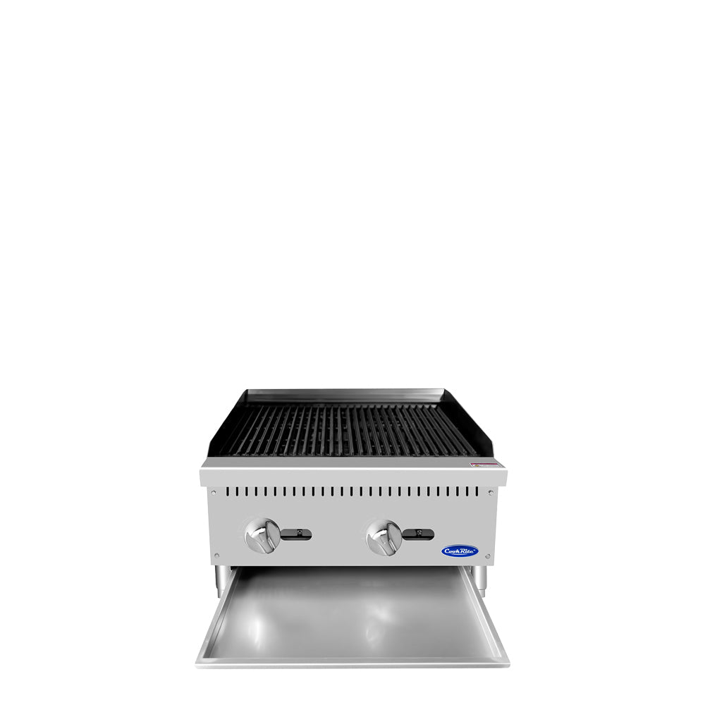 Atosa CookRite ATCB-24 24" Char Rock Broiler, 70,000 BTU