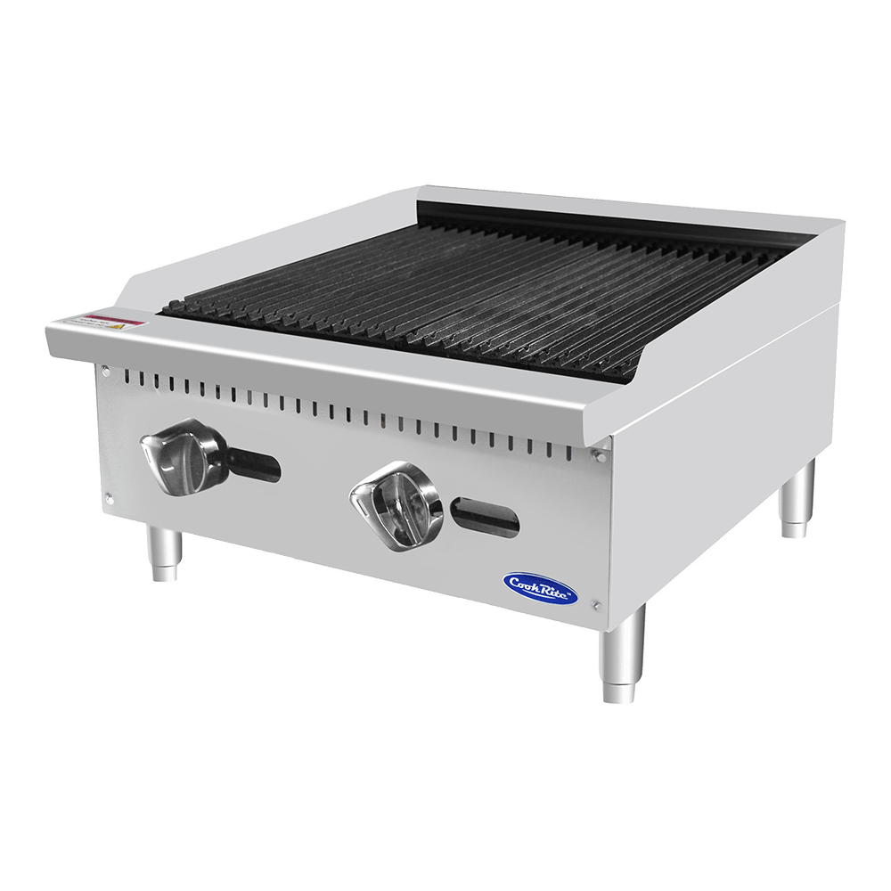 Atosa CookRite ATCB-24 24" Char Rock Broiler, 70,000 BTU