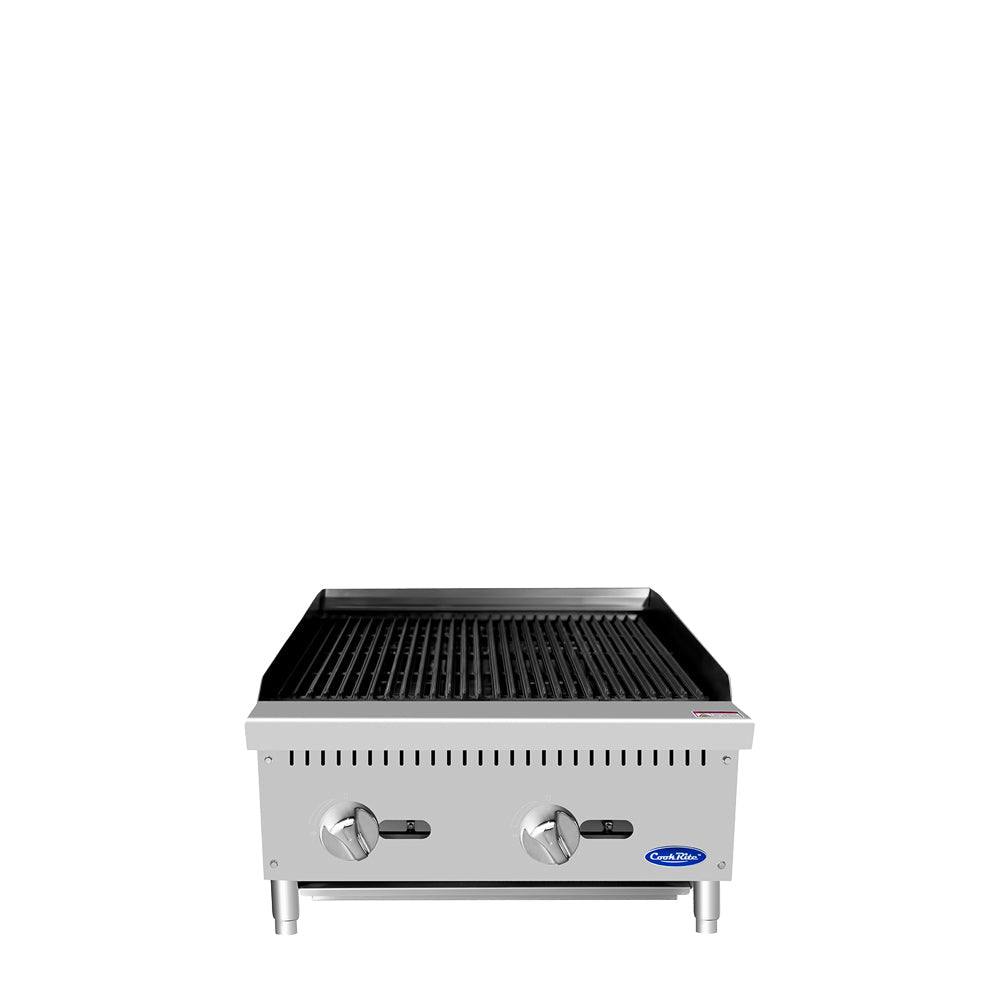 Atosa CookRite ATCB-24 24" Char Rock Broiler, 70,000 BTU