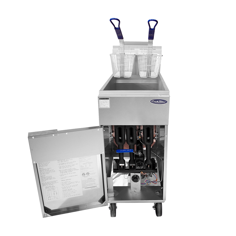 Atosa CookRite ATFS-40 16" 40 LB Deep Fryer, 102,000 BTU