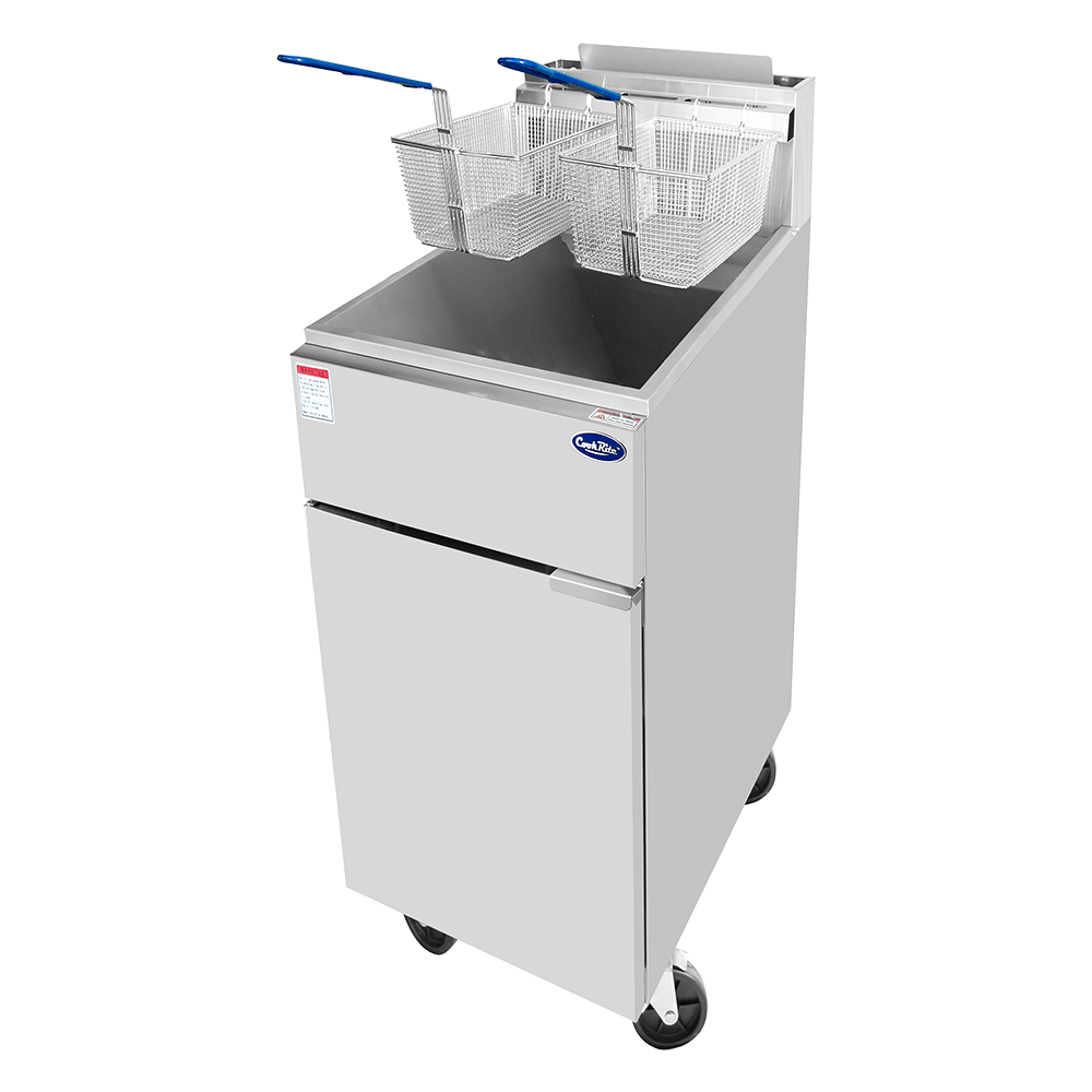 Atosa CookRite ATFS-40 16" 40 LB Deep Fryer, 102,000 BTU