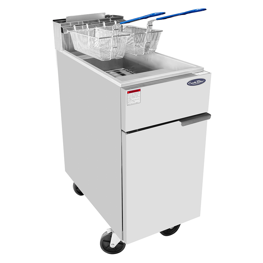 Atosa CookRite ATFS-40 16" 40 LB Deep Fryer, 102,000 BTU
