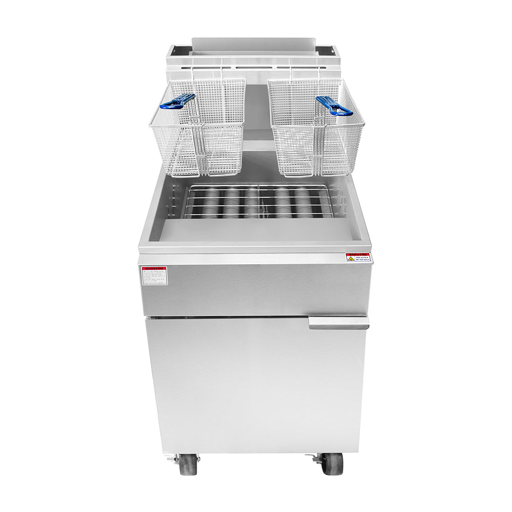 Atosa CookRite ATFS-75 21" 75 LB Deep Fryer, 170,000 BTU