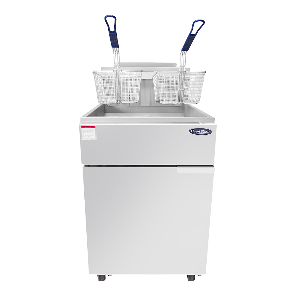 Atosa CookRite ATFS-75 21" 75 LB Deep Fryer, 170,000 BTU