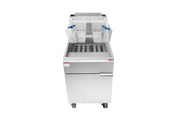 Atosa CookRite ATFS-75ES 21" 75 LB Deep Fryer, 110,000 BTU