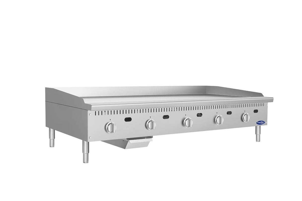 Atosa CookRite ATG-6024-C 60" Thermostatic Chrome Plated Griddle, 150,000 BTU