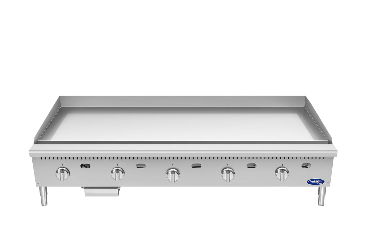 Atosa CookRite ATG-6024-C 60" Thermostatic Chrome Plated Griddle, 150,000 BTU