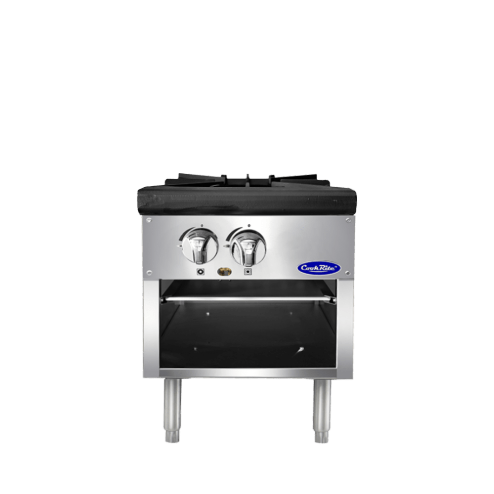 Atosa CookRite ATSP-18-1 18" Single Stock Pot Stove, Standard Height, 80,000 BTU