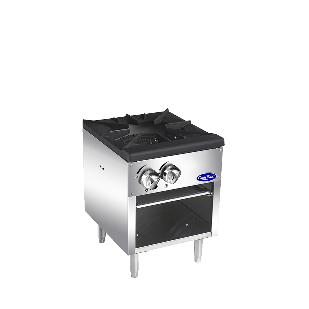 Atosa CookRite ATSP-18-1 18" Single Stock Pot Stove, Standard Height, 80,000 BTU