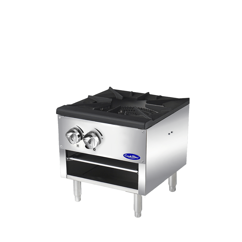 Atosa CookRite ATSP-18-1L 18" Single Stock Pot Stove, Low Height, 80,000 BTU