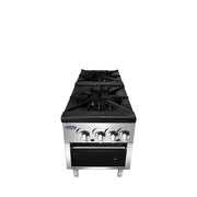Atosa CookRite ATSP-18-2 18" Double Stock Pot Stove, Standard Height, 160,000 BTU