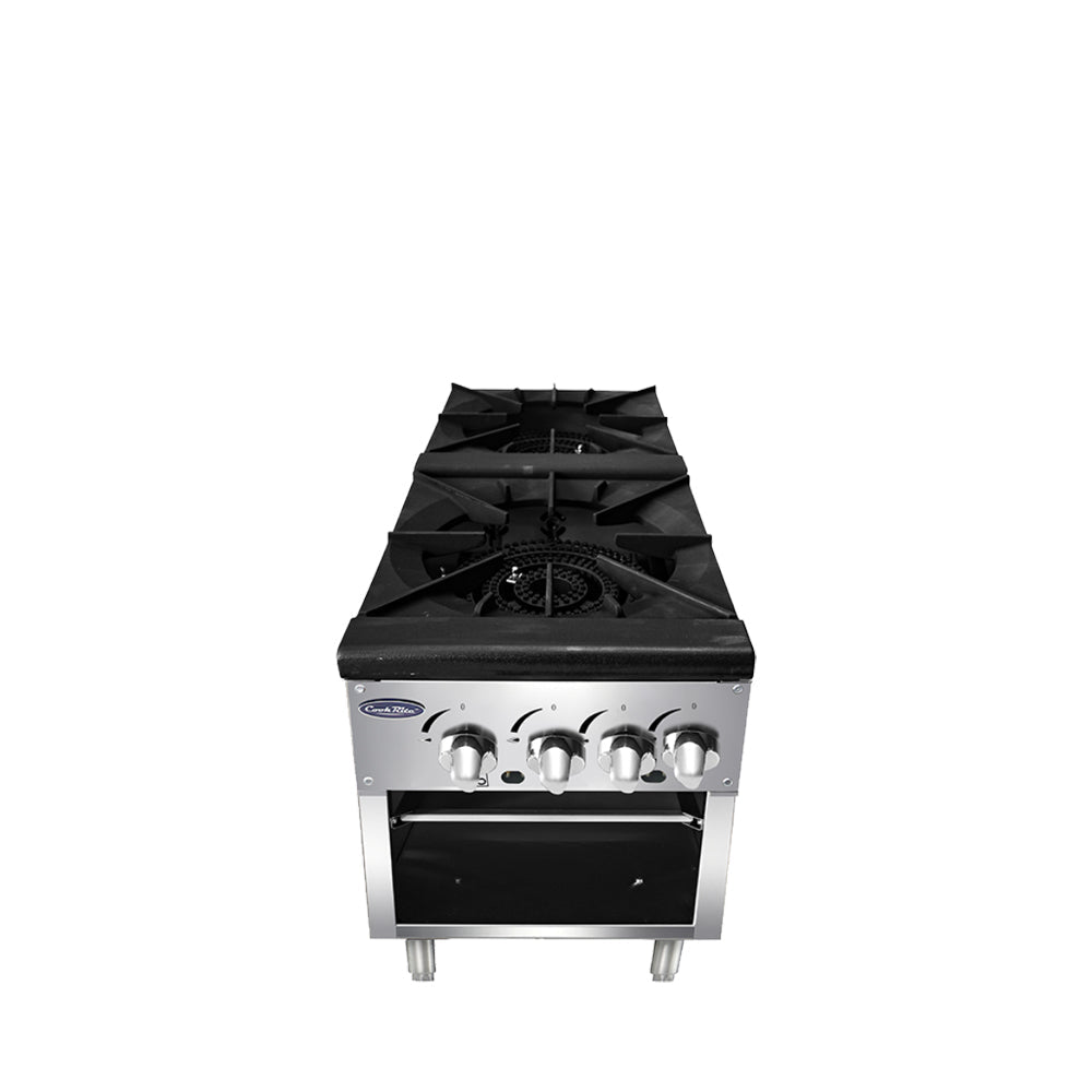 Atosa CookRite ATSP-18-2 18" Double Stock Pot Stove, Standard Height, 160,000 BTU