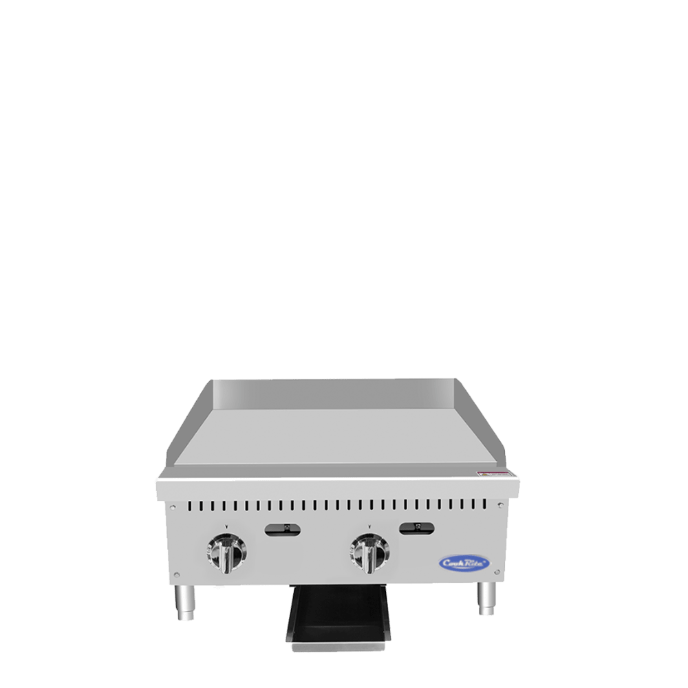 Atosa CookRite ATTG-24 24" Thermostatic Griddle with 1" Griddle Plate, 50,000 BTU