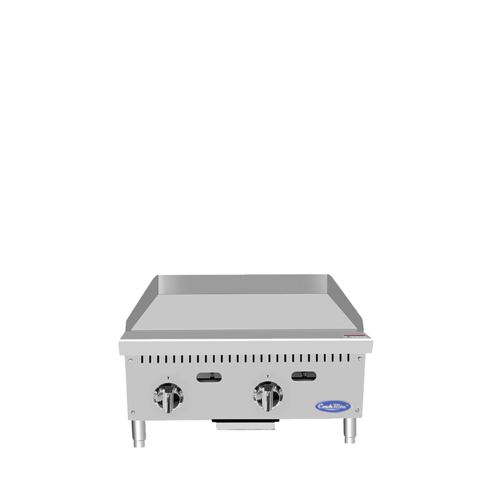 Atosa CookRite ATTG-24 24" Thermostatic Griddle with 1" Griddle Plate, 50,000 BTU