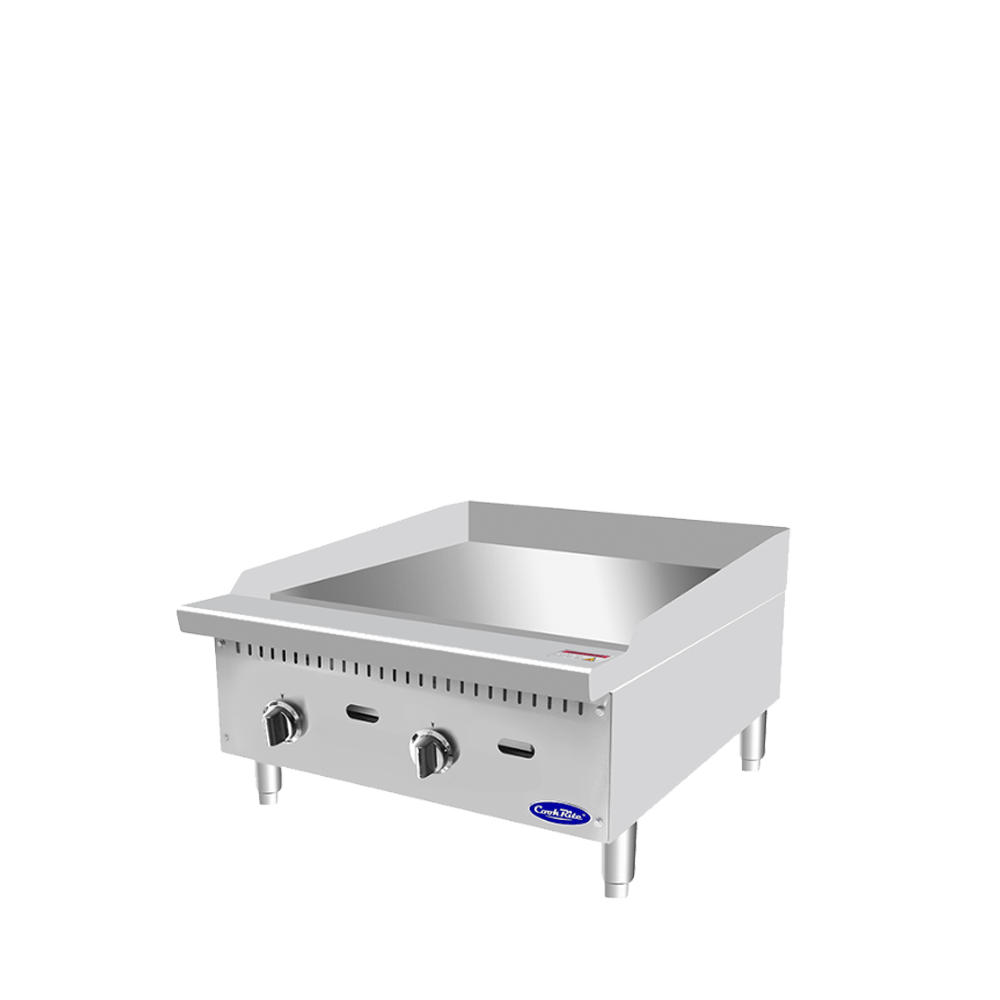 Atosa CookRite ATTG-24 24" Thermostatic Griddle with 1" Griddle Plate, 50,000 BTU