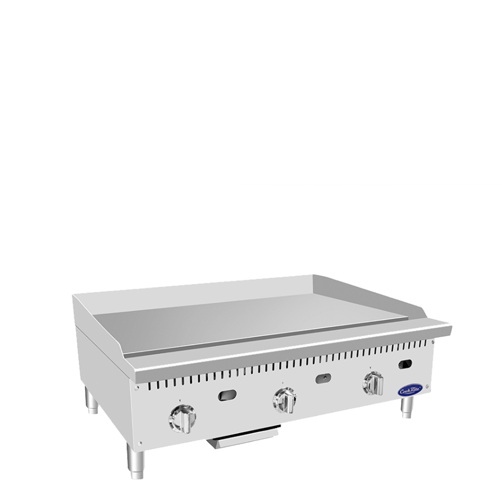Atosa CookRite ATTG-36 36" Thermostatic Griddle with 1" Griddle Plate, 75,000 BTU