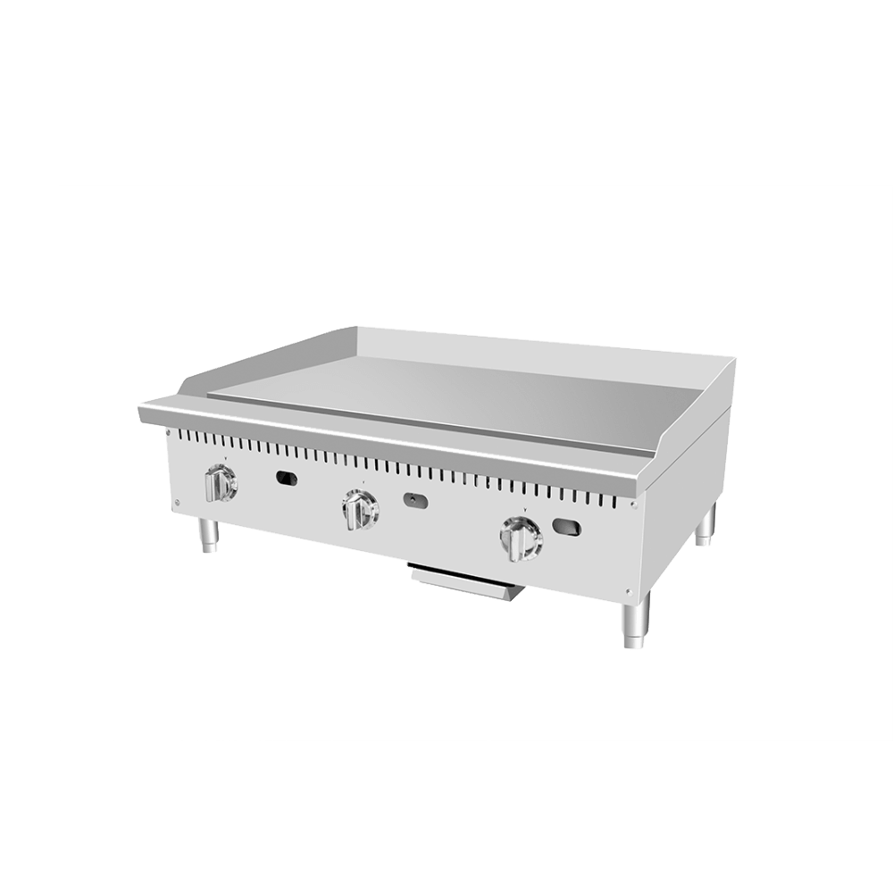 Atosa CookRite ATTG-36 36" Thermostatic Griddle with 1" Griddle Plate, 75,000 BTU