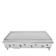 Atosa CookRite ATTG-48 48" Thermostatic Griddle with 1" Griddle Plate, 100,000 BTU