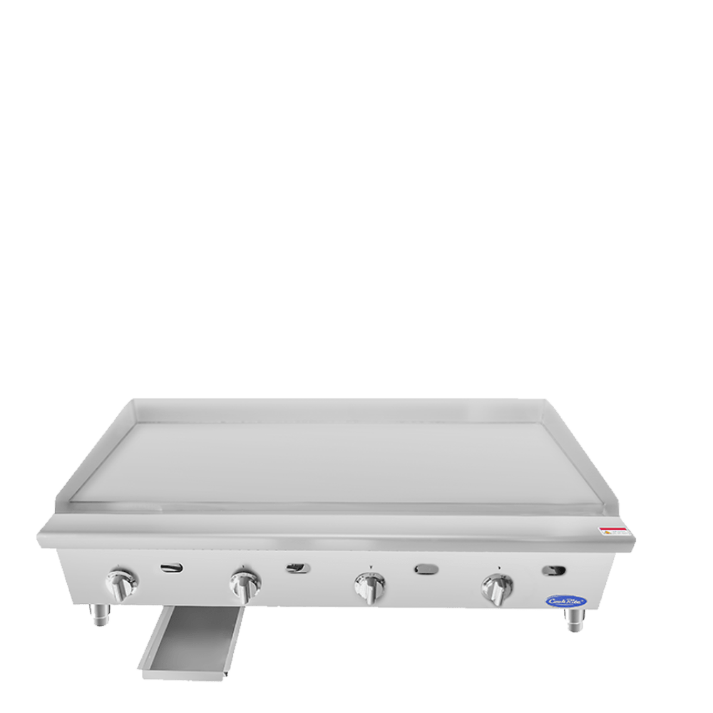 Atosa CookRite ATTG-48 48" Thermostatic Griddle with 1" Griddle Plate, 100,000 BTU