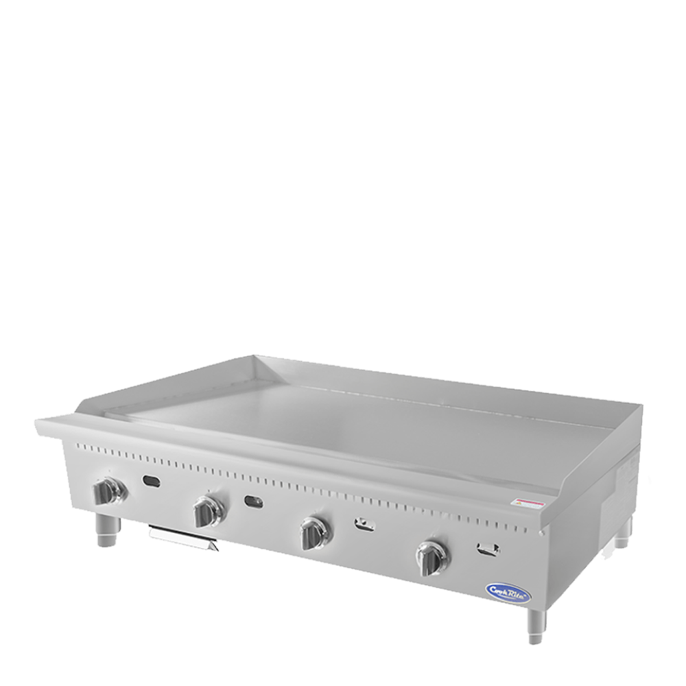Atosa CookRite ATTG-48 48" Thermostatic Griddle with 1" Griddle Plate, 100,000 BTU