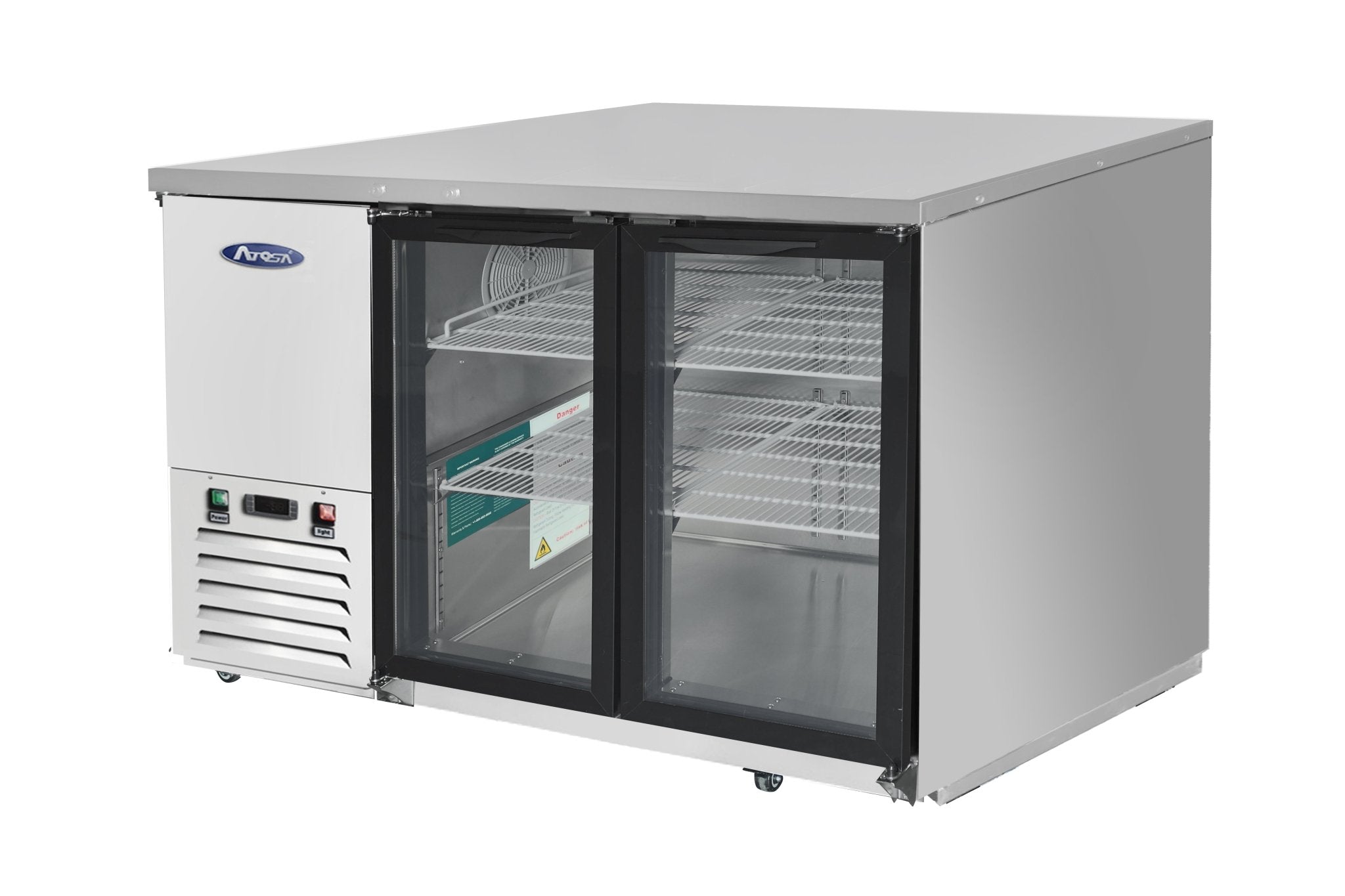 ATOSA MBB48GGR 48 - Inch Glass Door Back Bar Cooler