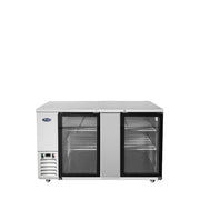 Atosa MBB69GGR 69" Back Bar Cooler with Glass Doors, 21.5 Cu. Ft.