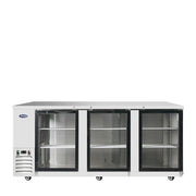 Atosa MBB90GGR 90" Back Bar Cooler with Glass Doors, 30.1 Cu. Ft.