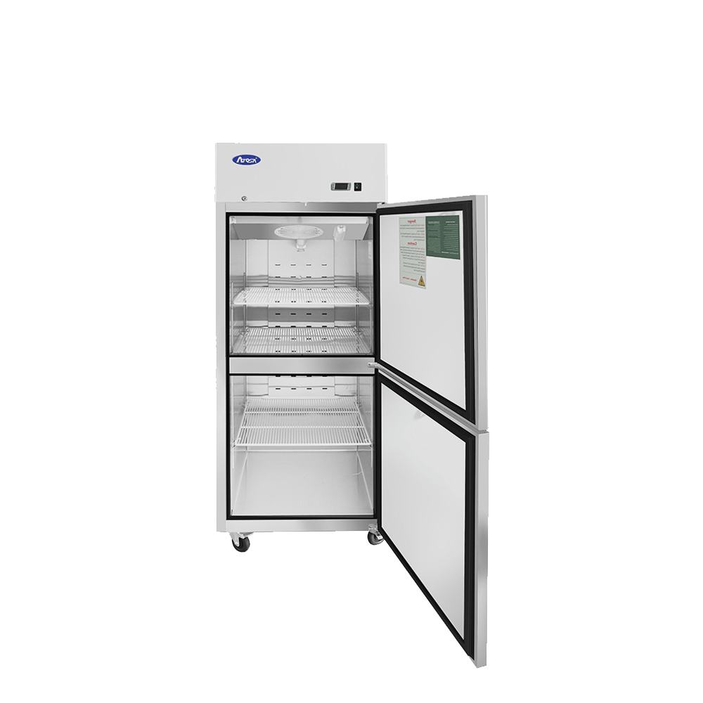 Atosa MBF8007GR 29" Top Mount 2 Divided Door Reach-In Freezer, 21.4 Cu. Ft.