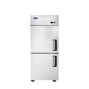Atosa MBF8007GRL 29" Top Mount 2 Divided Door Reach-In Freezer, Left-Hand Hinge, 21.4 Cu. Ft.