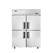 Atosa MBF8008GR 52" Top Mount 4 Divided Door Reach-In Freezer, 43.2 Cu. Ft.