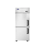 Atosa MBF8010GRL 29" Top Mount 2 Divided Door Reach-In Refrigerator, Left-Hand Hinge, 21.4 Cu. Ft.
