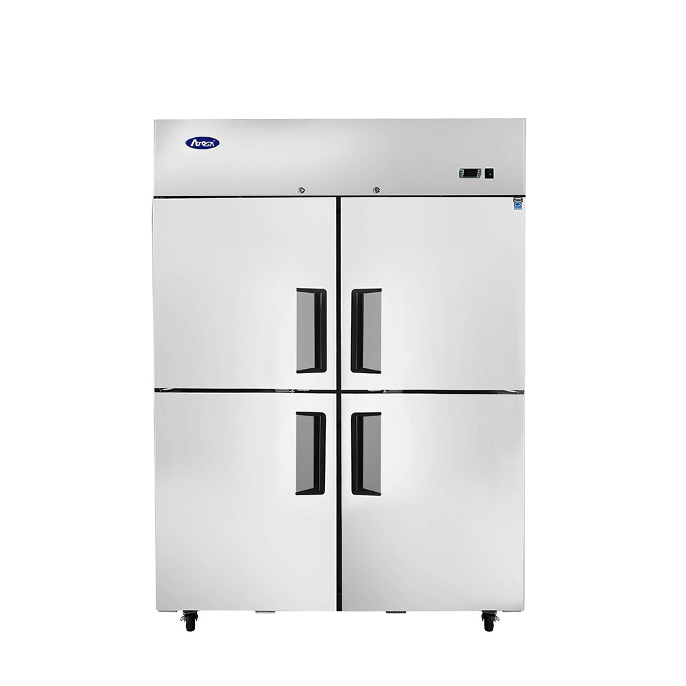 Atosa MBF8011GR 52" Top Mount 4 Divided Door Reach-In Refrigerator, 43.2 Cu. Ft.