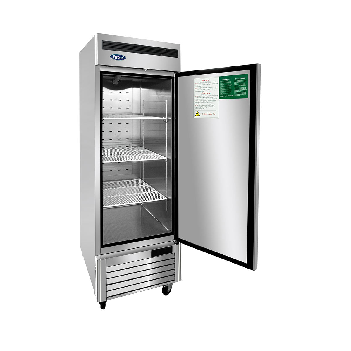 Atosa MBF8505GRL 27" Bottom Mount 1-Door Reach-In Refrigerator, Left-Hand Hinge, 19.1 Cu. Ft.