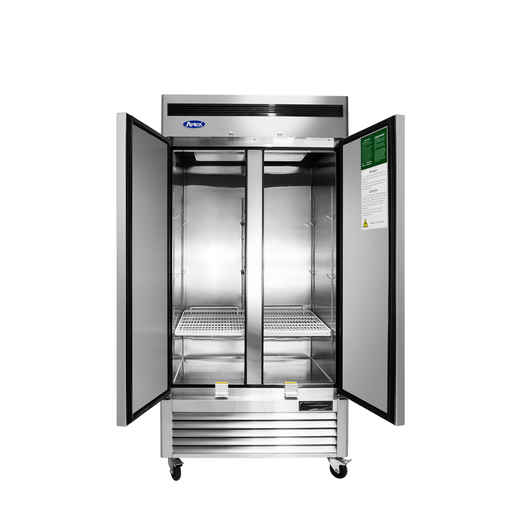 Atosa MBF8506GR Bottom Mount 2-Door Reach-In Refrigerator, 28.5 Cu. Ft.