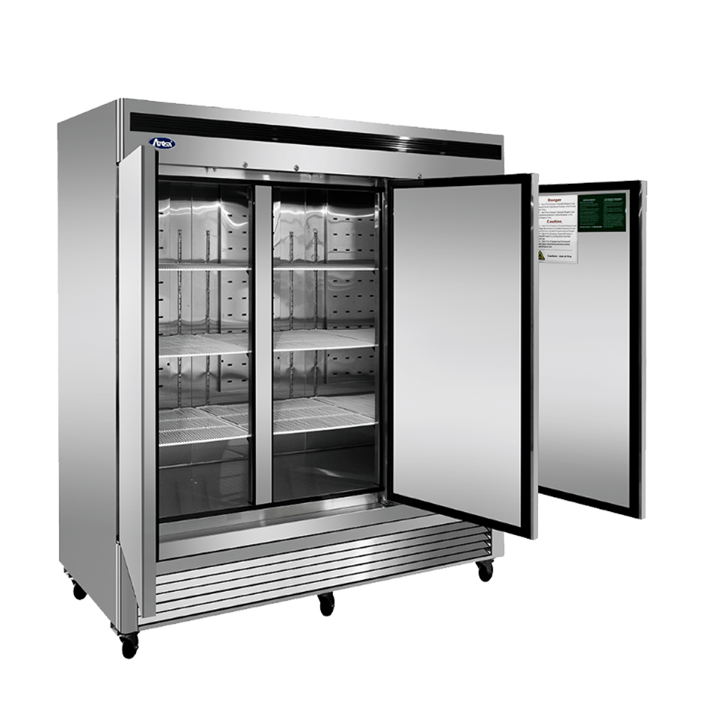 Atosa MBF8508GR 82" Bottom Mount 3-Door Reach-In Refrigerator, 68 Cu. Ft.