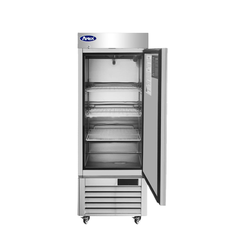 Atosa MBF8520GR 24" Bottom Mount 1-Door Low Height Reach-In Freezer, 8.3 Cu. Ft.