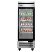 ATOSA MCF8701GR Bottom Mount 1 - Glass Door Freezer