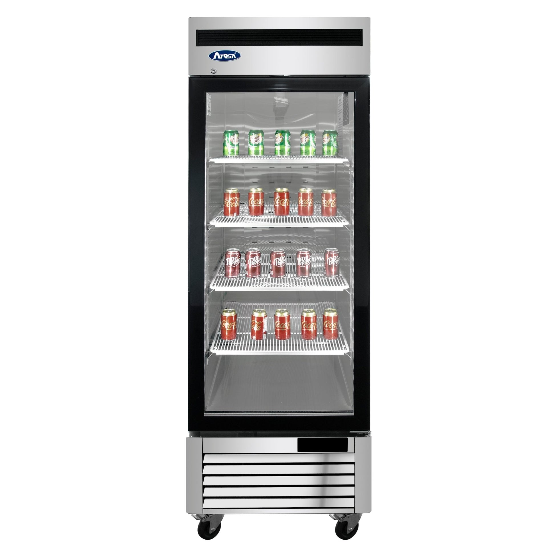 ATOSA MCF8701GR Bottom Mount 1 - Glass Door Freezer
