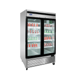 ATOSA MCF8703ES Bottom Mount 2 - Glass Door Freezer