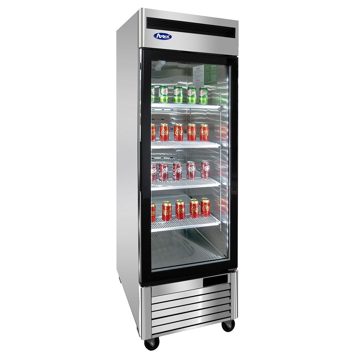 Atosa MCF8705GR 27" 1 Glass Door Merchandiser Cooler, 19.1 Cu. Ft.