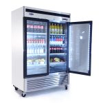 ATOSA MCF8707GR Bottom Mount 2 - Glass Door Refrigerator