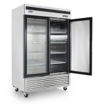 ATOSA MCF8707GR Bottom Mount 2 - Glass Door Refrigerator
