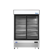 Atosa MCF8709GR 54" 2 Glass Door Merchandiser Cooler, 44.9 Cu. Ft.