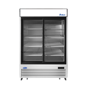 ATOSA MCF8709GR Bottom Mount Two Sliding Glass - Door Refrigerator
