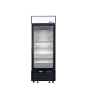 Atosa MCF8720GRL 27" Black Cabinet 1 Glass Door Merchandiser Freezer, 19.4 Cu. Ft.