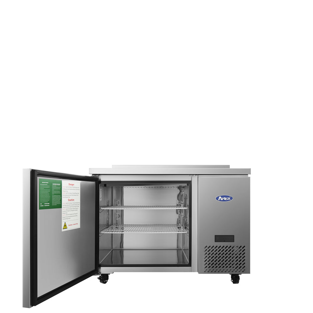 Atosa MGF44GR 44" Side Mount Worktop Refrigerator, 9.7 Cu. Ft.